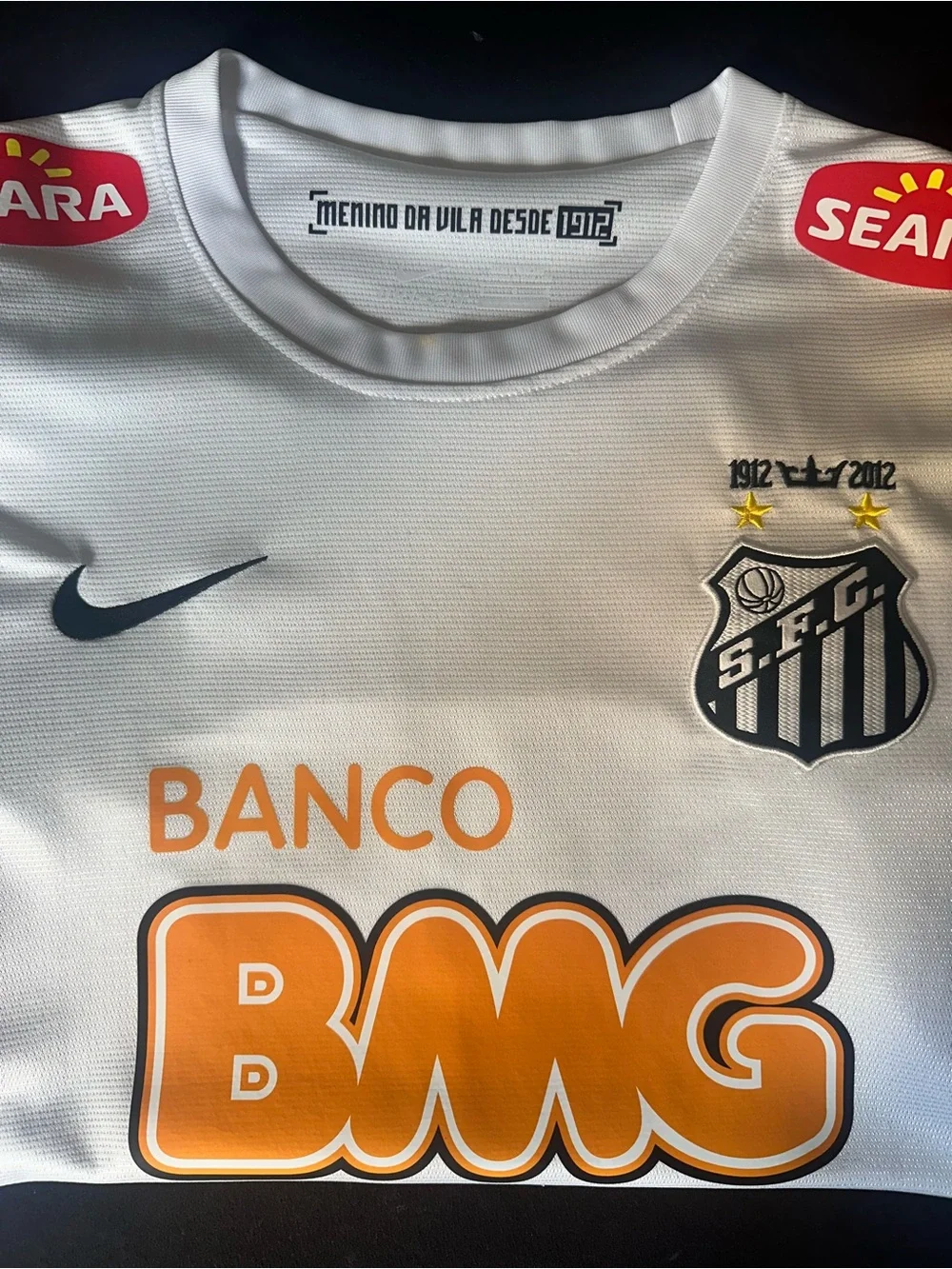Neymar Jr #11 Retro Authentic Santos Jersey